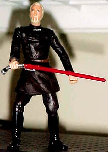 Star Wars Episode II Count Dooku figure - photo copyright 2002 Earl Green / theLogBook.com