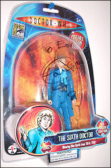 The variant Big Finish Sixth Doctor, autographed by Colin Baker