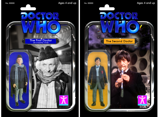 Doctor Who figures - alternate packaging