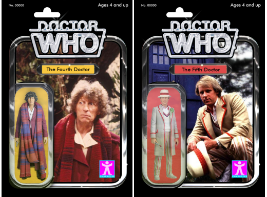 Doctor Who figures - alternate packaging