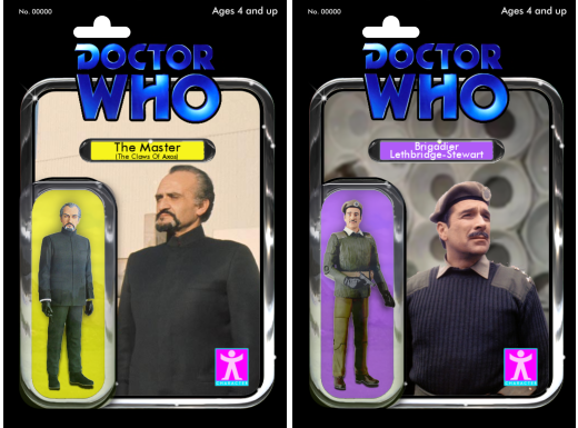 Doctor Who figures - alternate packaging