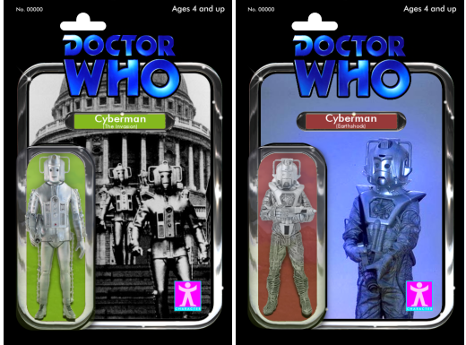 Doctor Who figures - alternate packaging