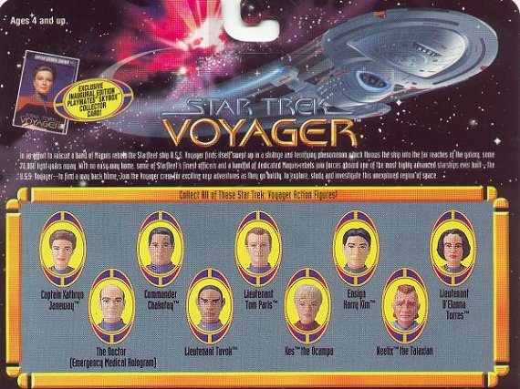 Star Trek: Voyager action figures - photo copyright 1999 Earl Green / theLogBook.com